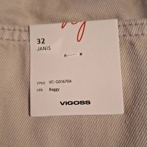 Stitch Fix | Vigoss Janis High Rise‎ Baggy Jeans Off-White Size 14 NEW - Picture 5 of 5